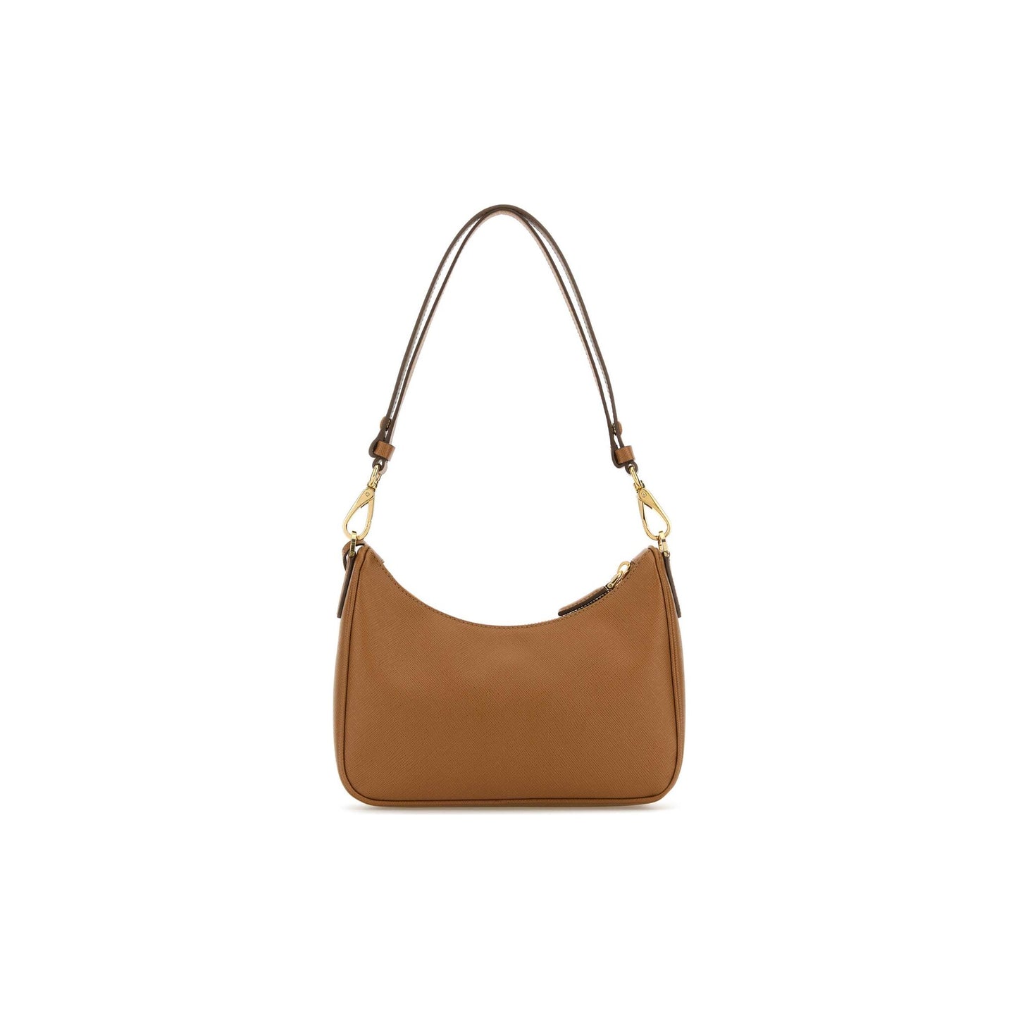 Prada Mala Mini Re-Edition em Pele — Castanho