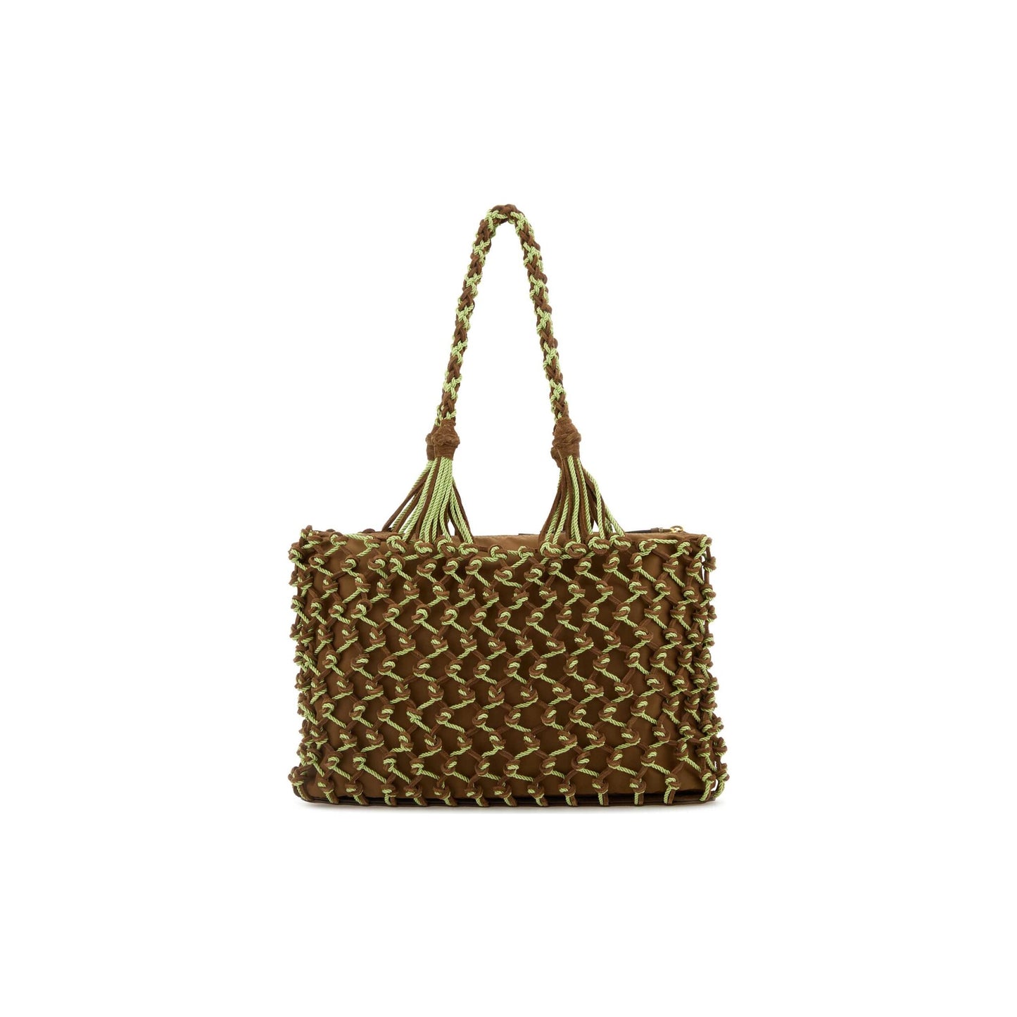 Prada Mala Tote em Crochet