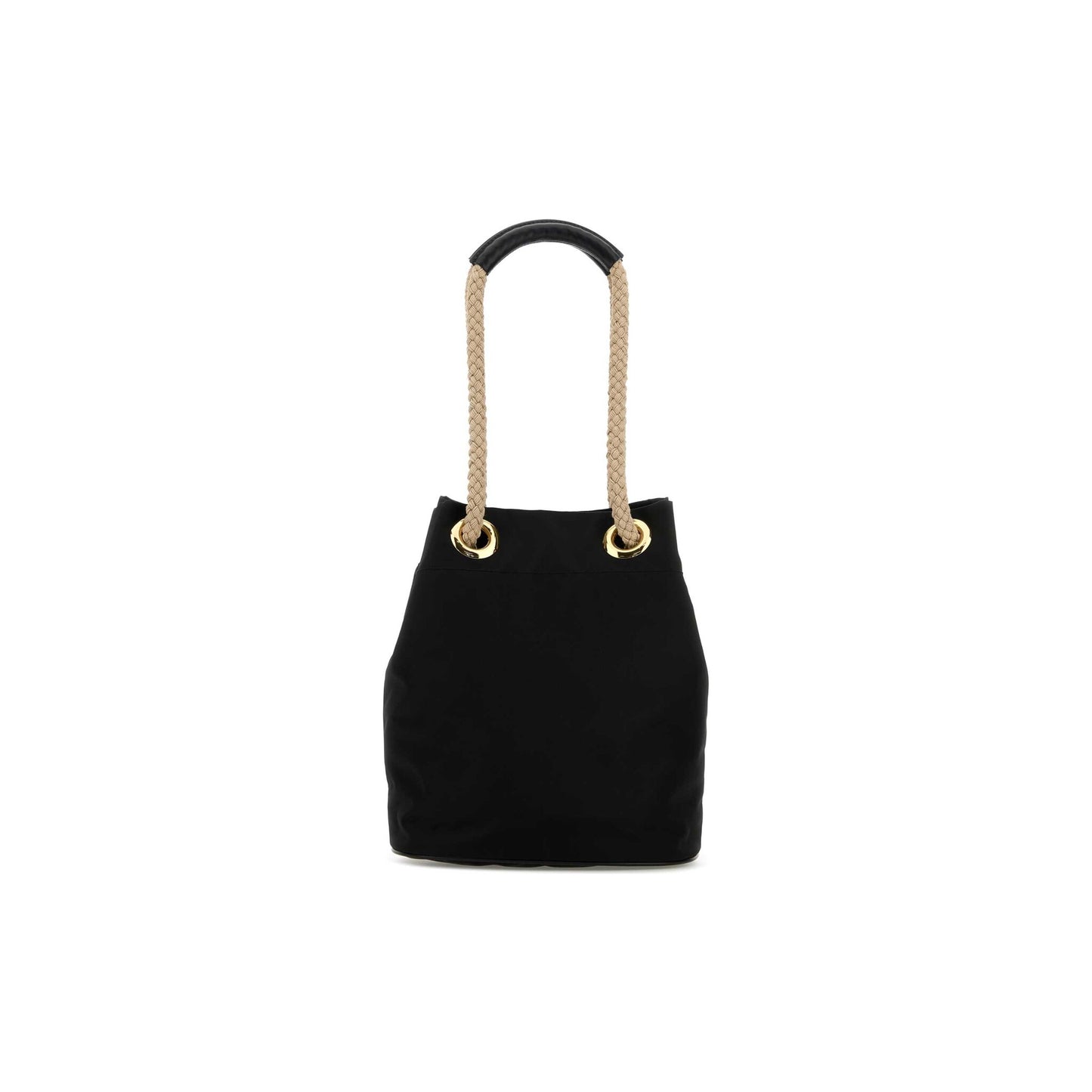 Prada Mala de Ombro Pequena Buckle em Re-Nylon — Preto