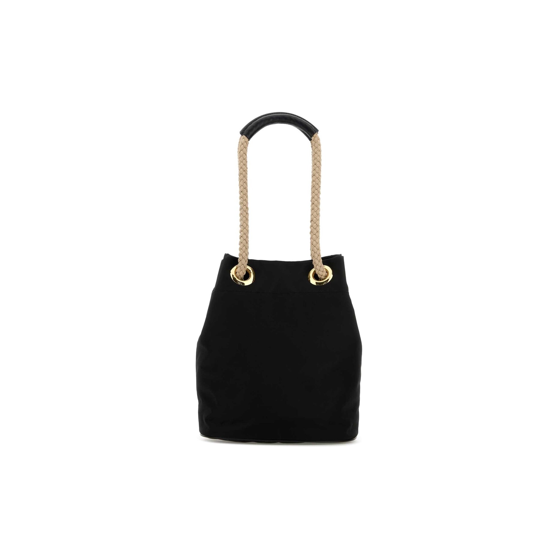 Prada Mala de Ombro Pequena Buckle em Re-Nylon — Preto