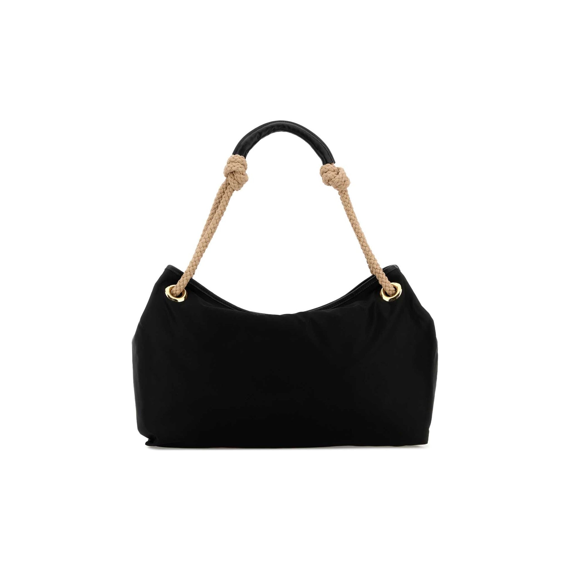 Prada Mala Tote em Lona — Preto