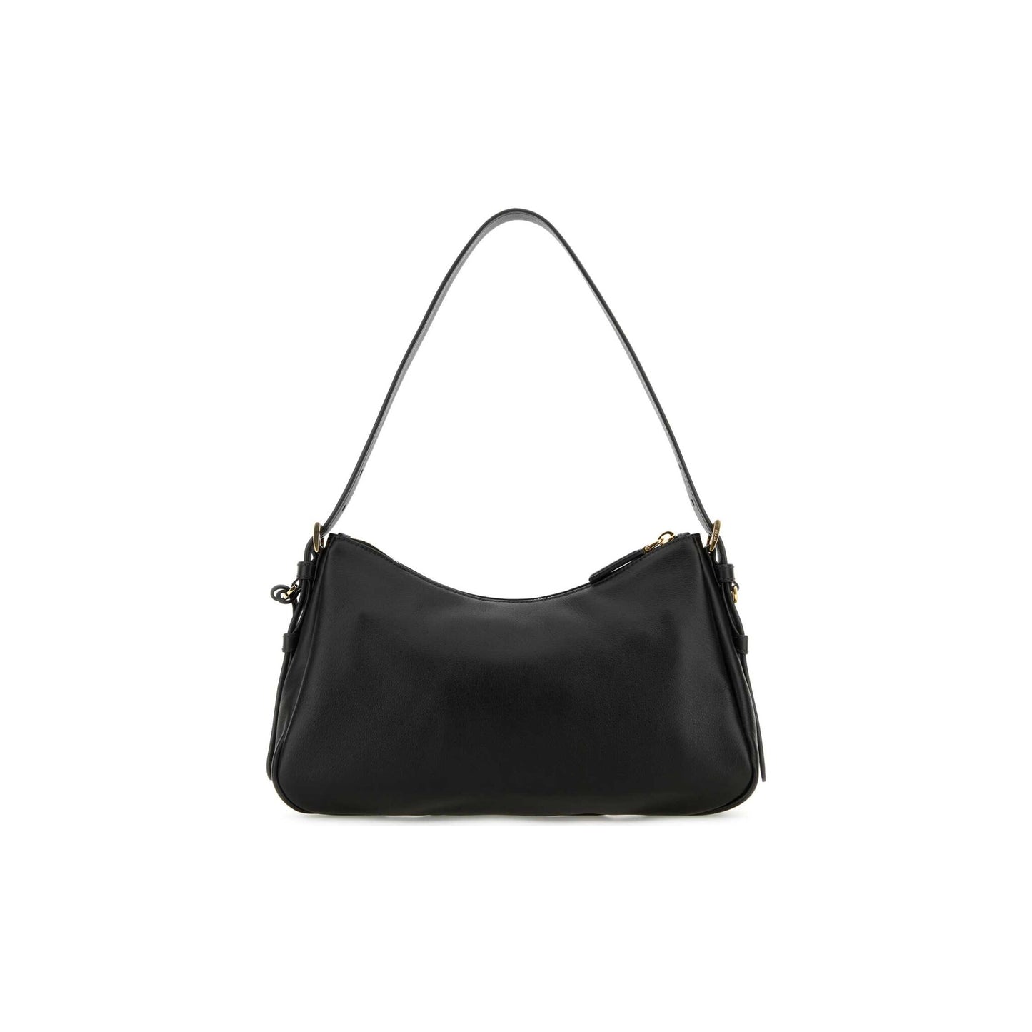 Prada Mala de Ombro Média Aimée em Pele — Preto