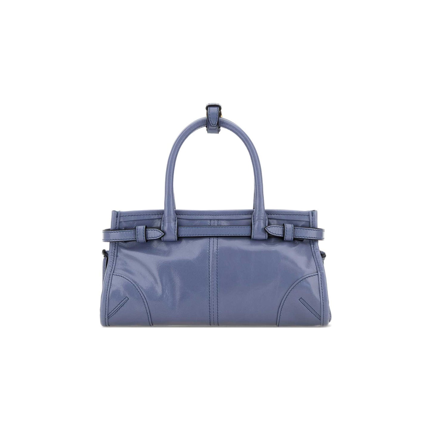 Prada Mala de Mão Mini Bonnie em Pele — Verde
