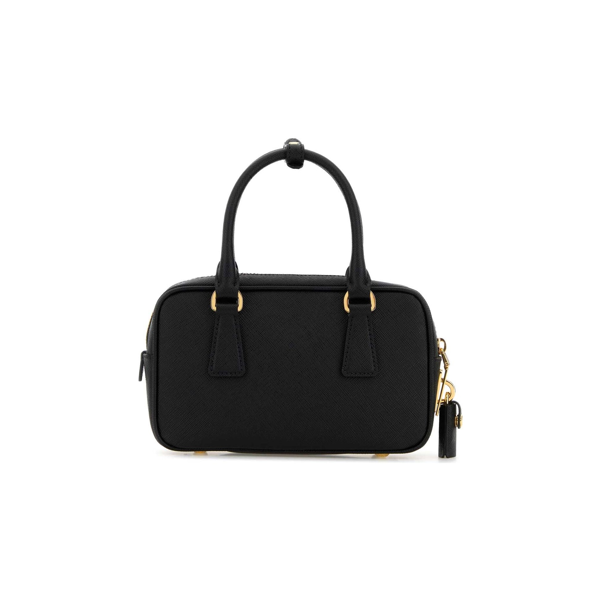 Prada Mala de Mão em Pele — Preto