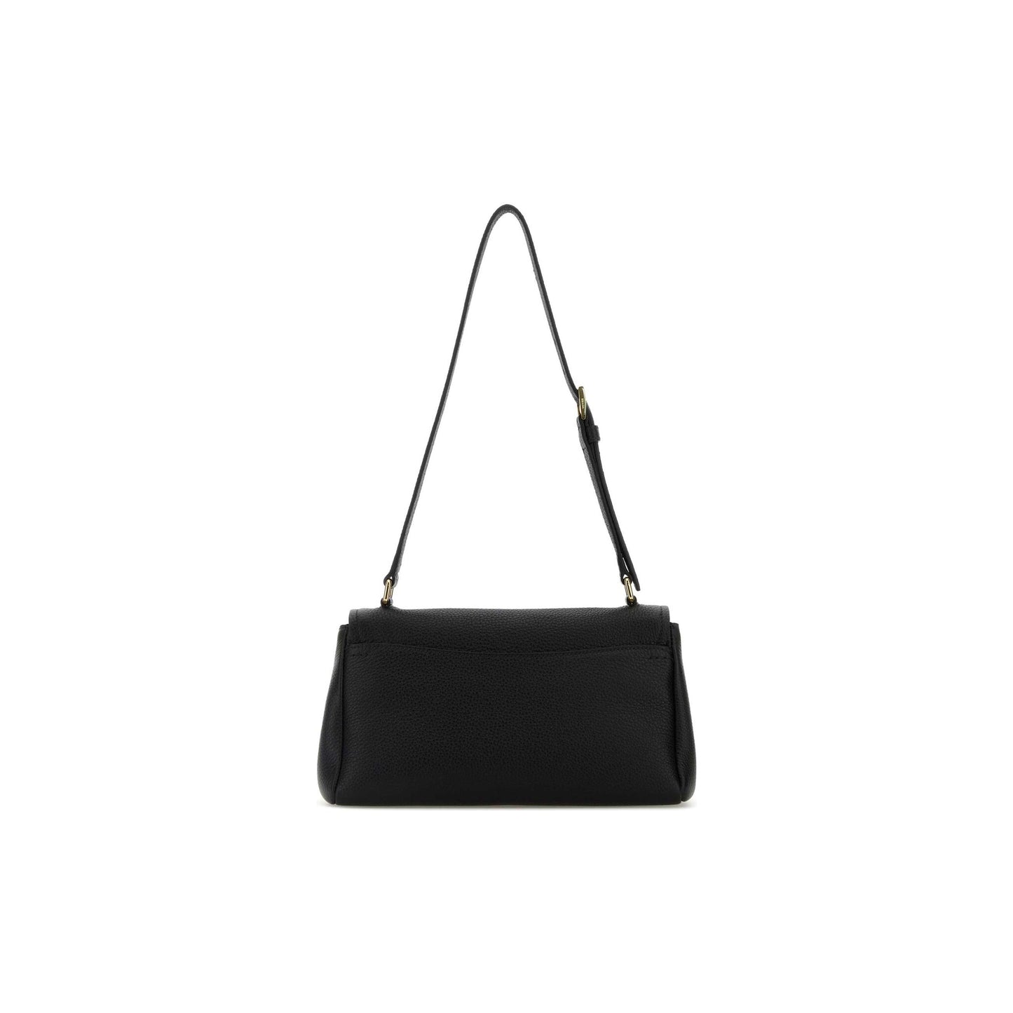 Prada Mala de Ombro em Pele — Preto