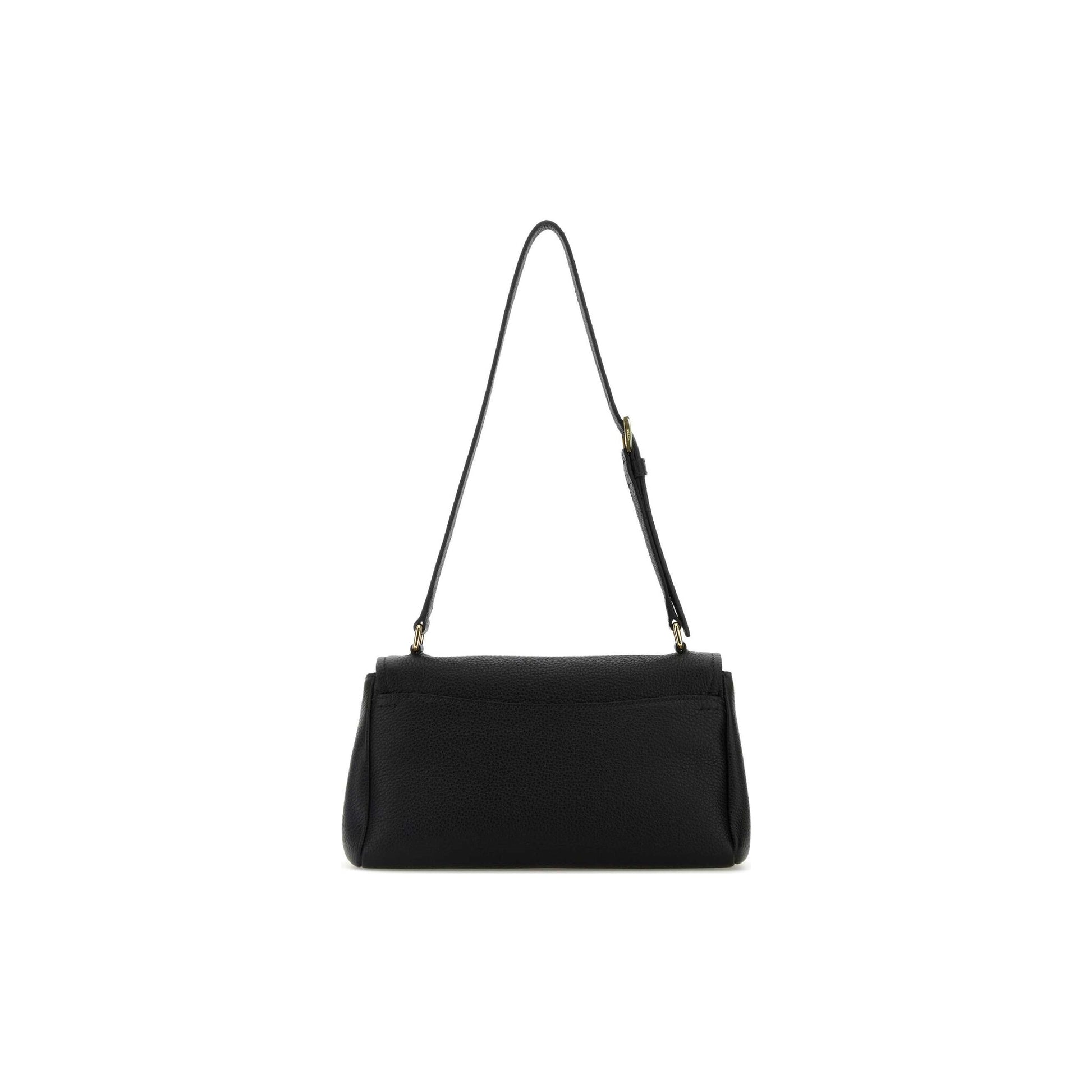 Prada Mala de Ombro em Pele — Preto