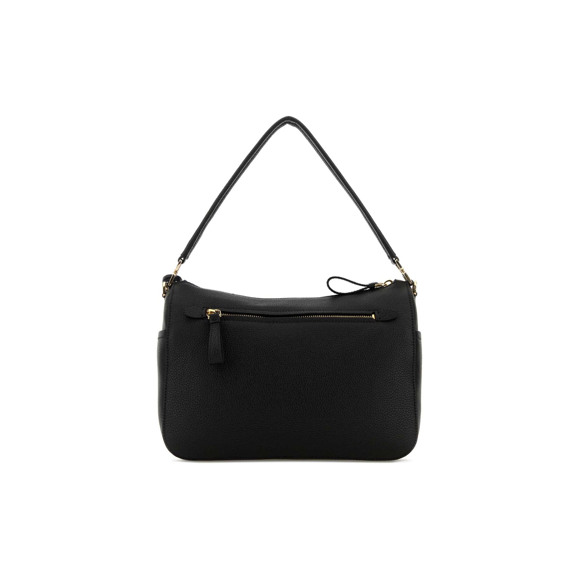 Prada Mala de Ombro Média em Lona — Azul