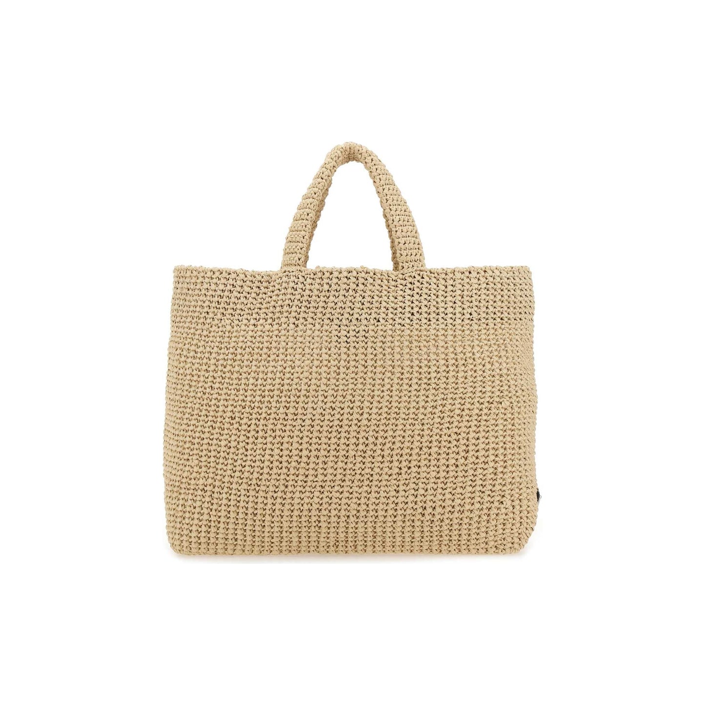 Prada Mala Tote em Vime e Pele