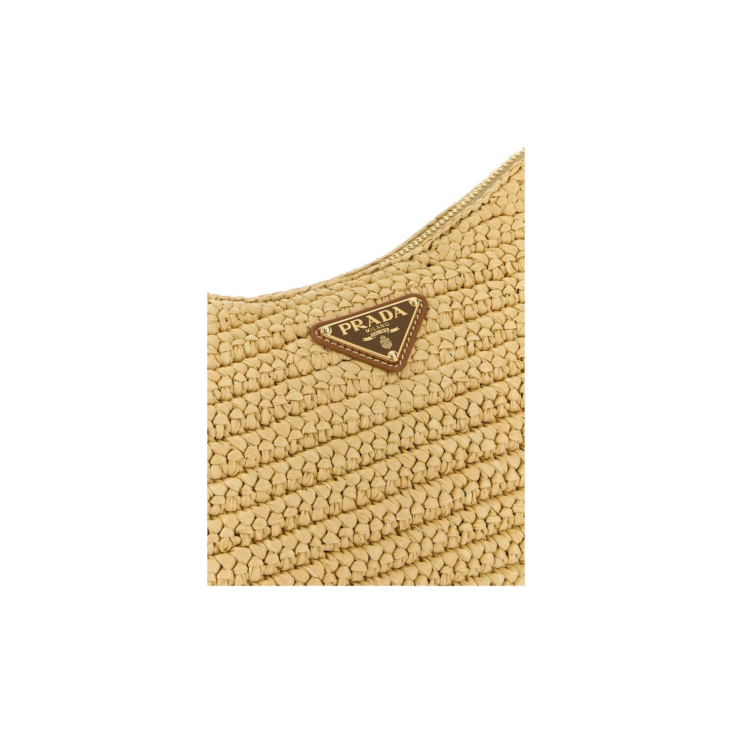 Prada Mala de Ombro Grande Aimée em Crochet e Pele