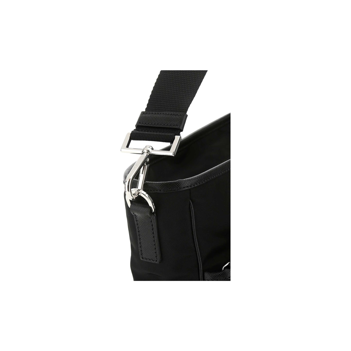 Prada Mala de Ombro em Re-Nylon — Preto