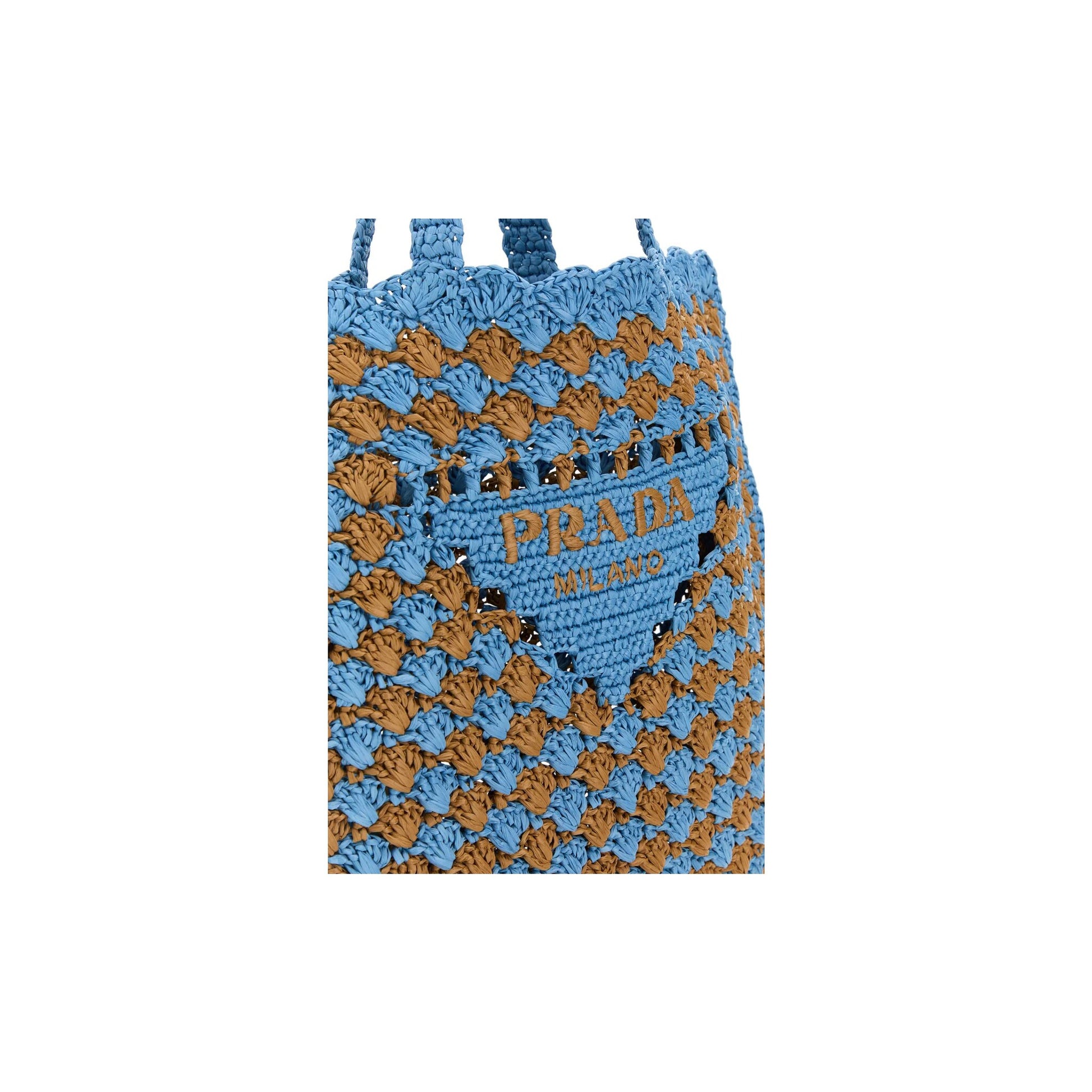 Prada Mala de Ombro em Raffia