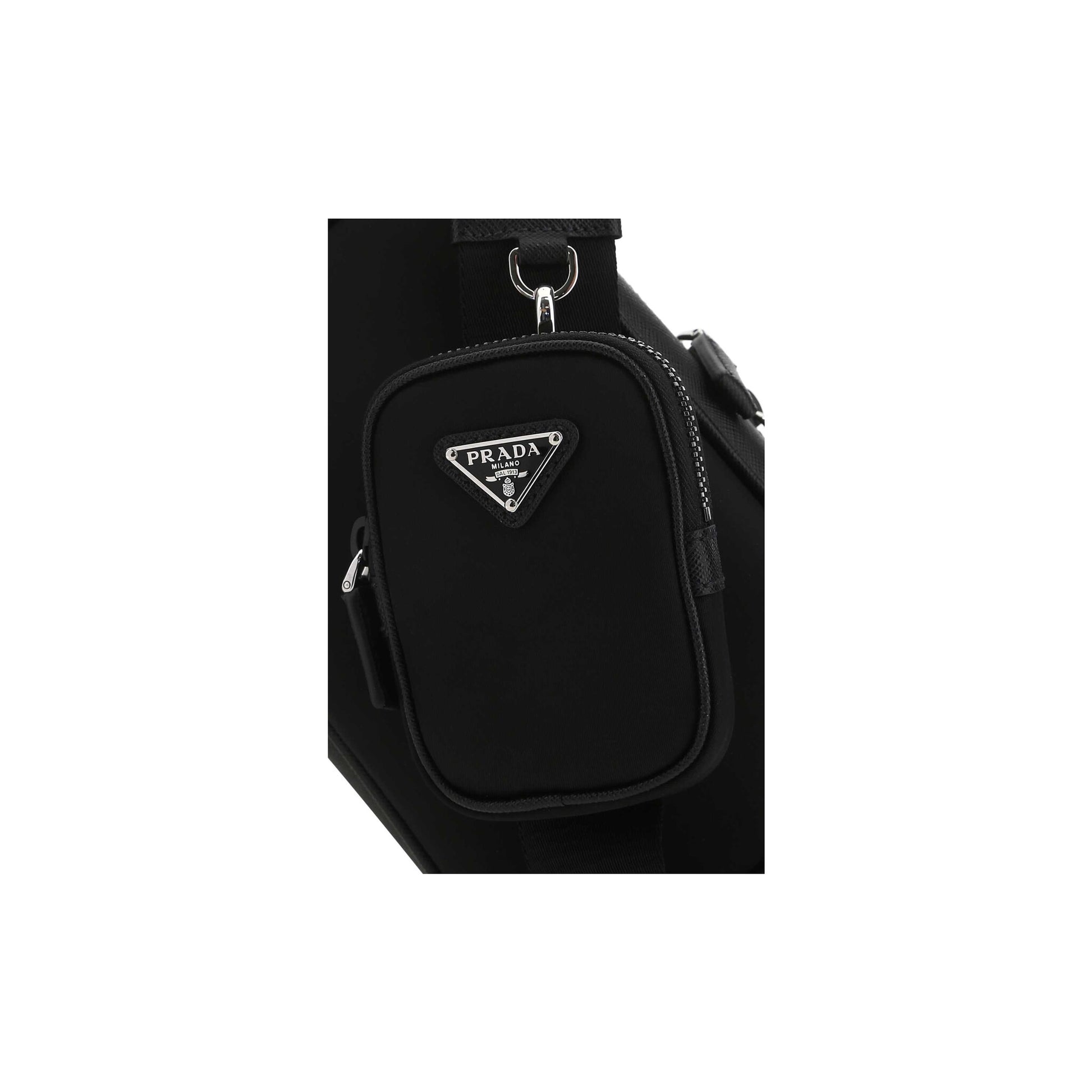Prada Mala de Ombro Brique em Re-Nylon