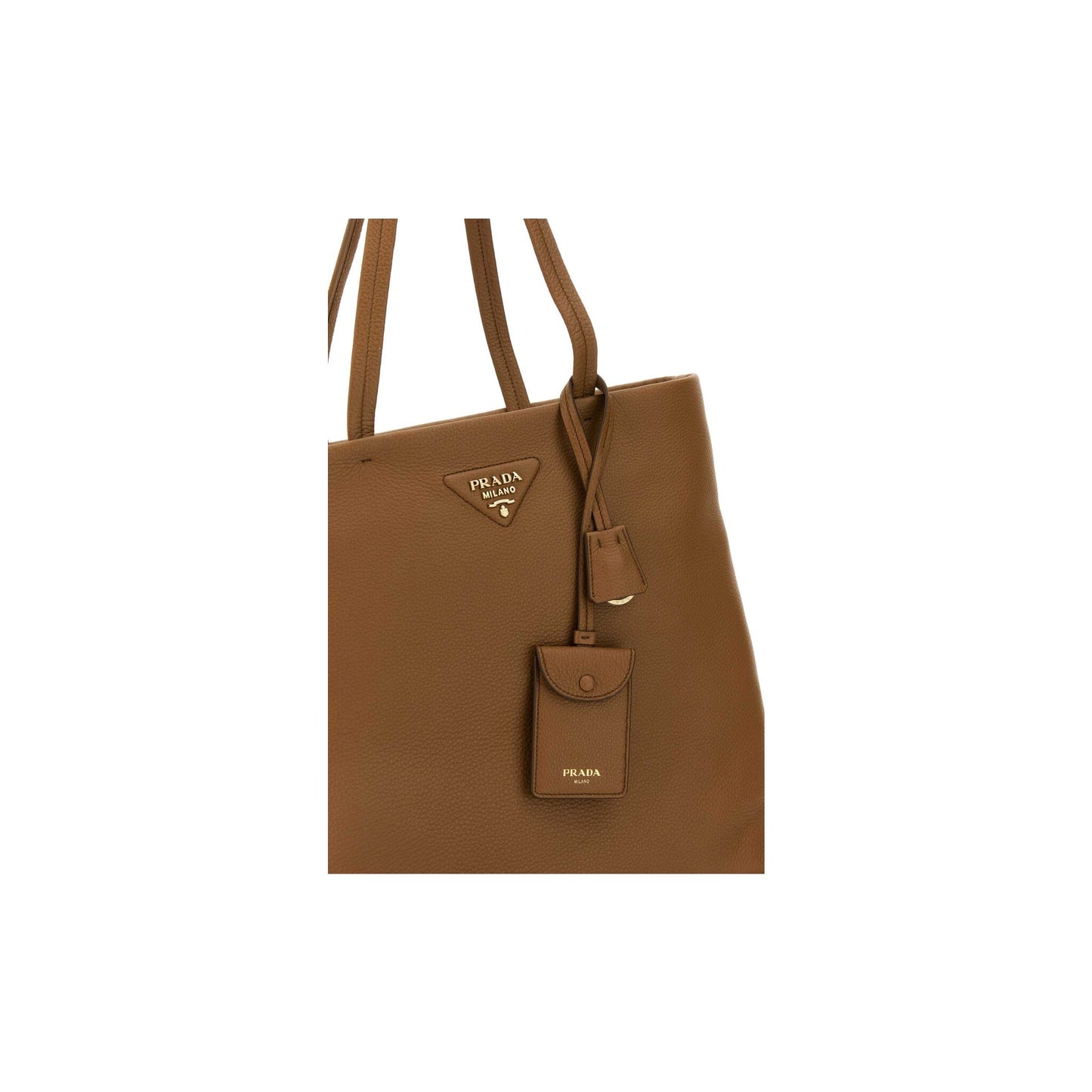 Prada Mala Tote em Pele — Verde