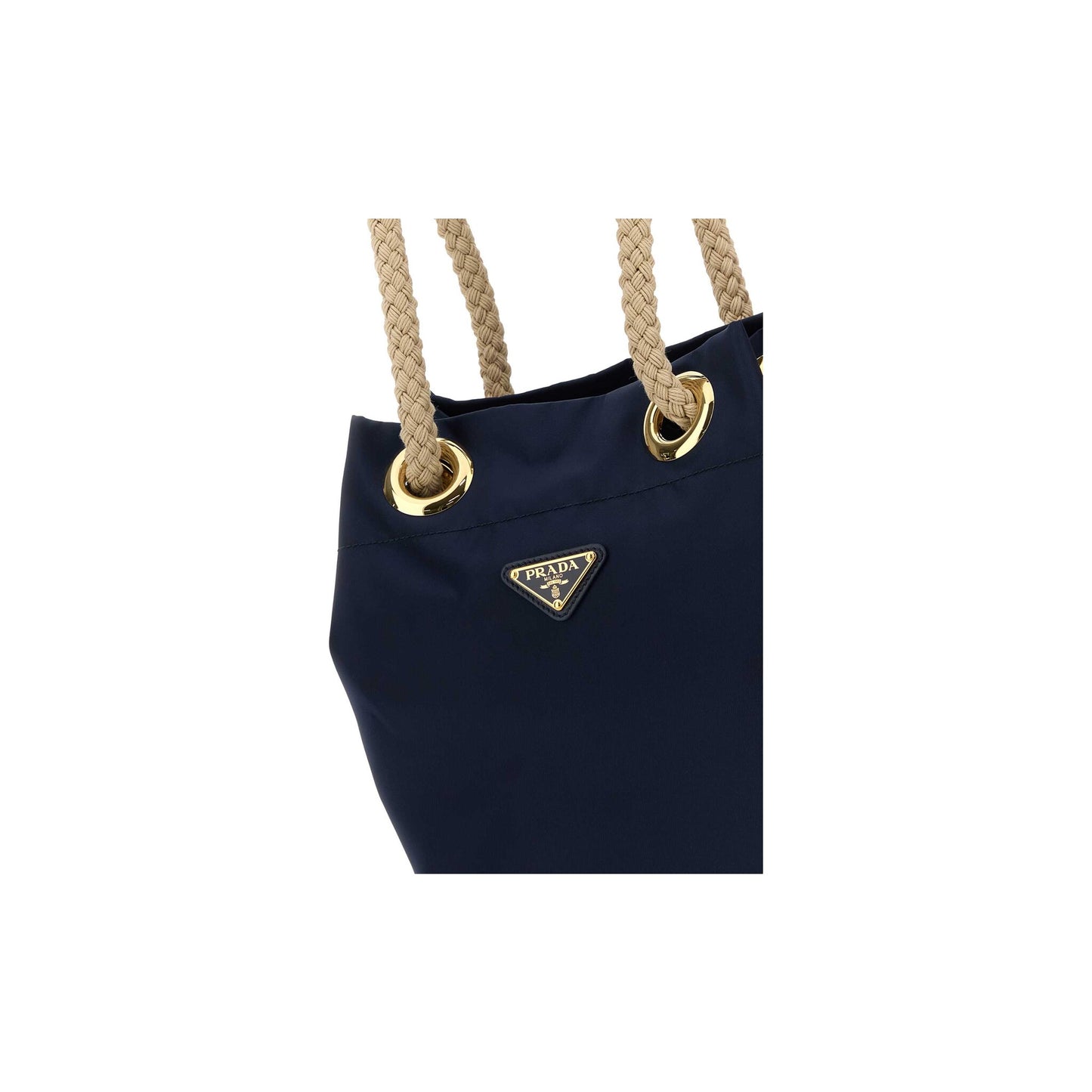 Prada Mala de Ombro Pequena Buckle em Lona