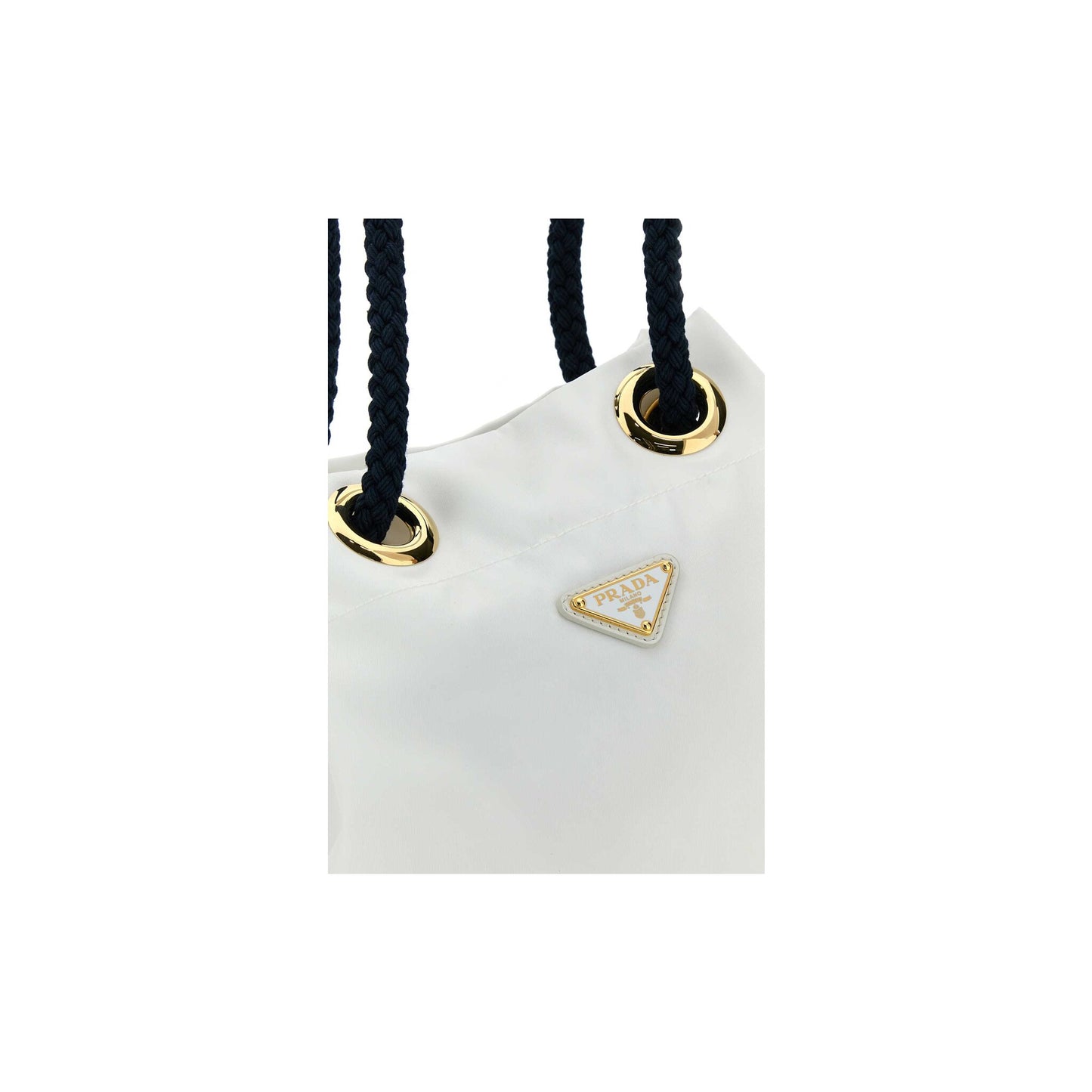 Prada Mala de Ombro Pequena Buckle em Re-Nylon — Rosa