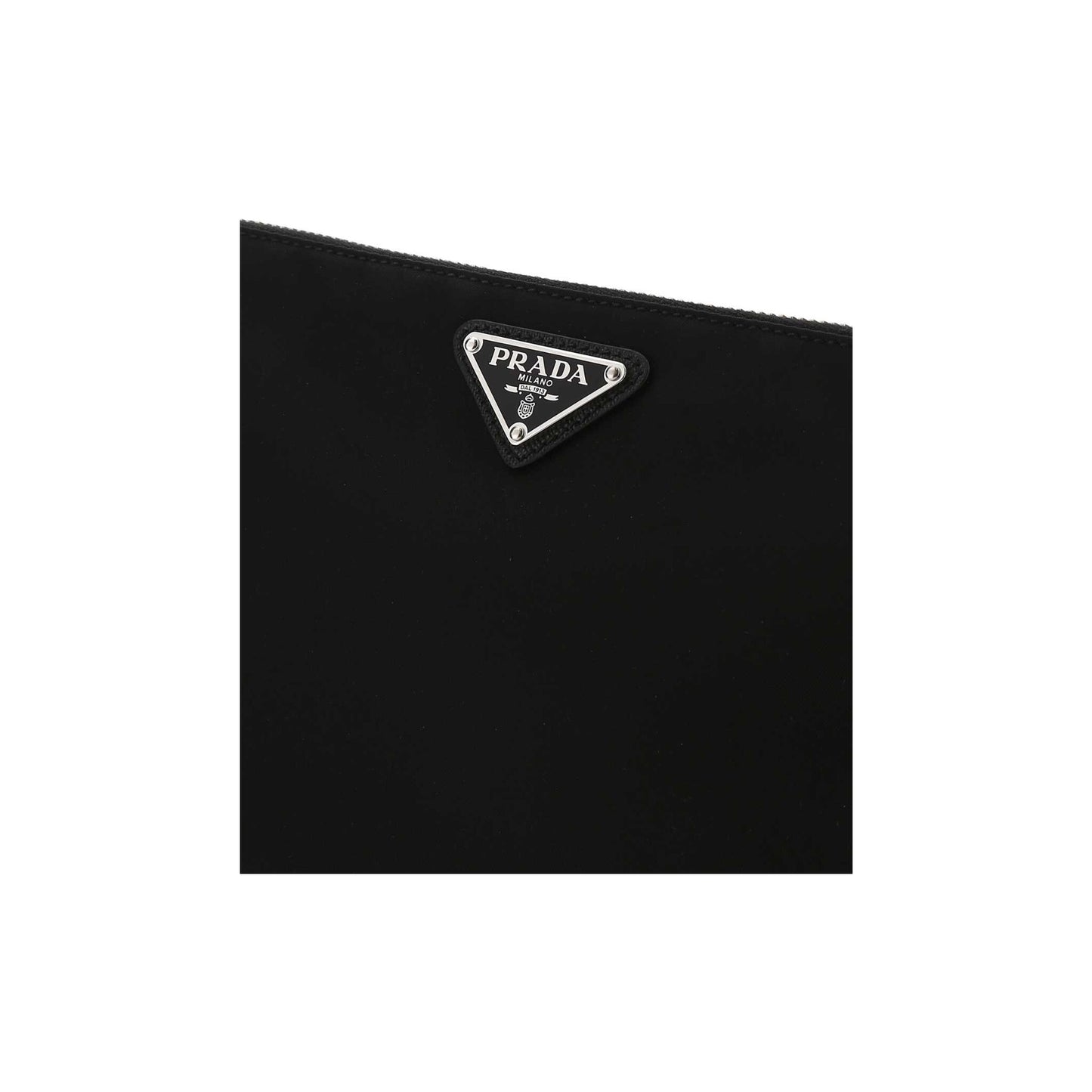 Prada Mala de Ombro em Re-Nylon — Preto