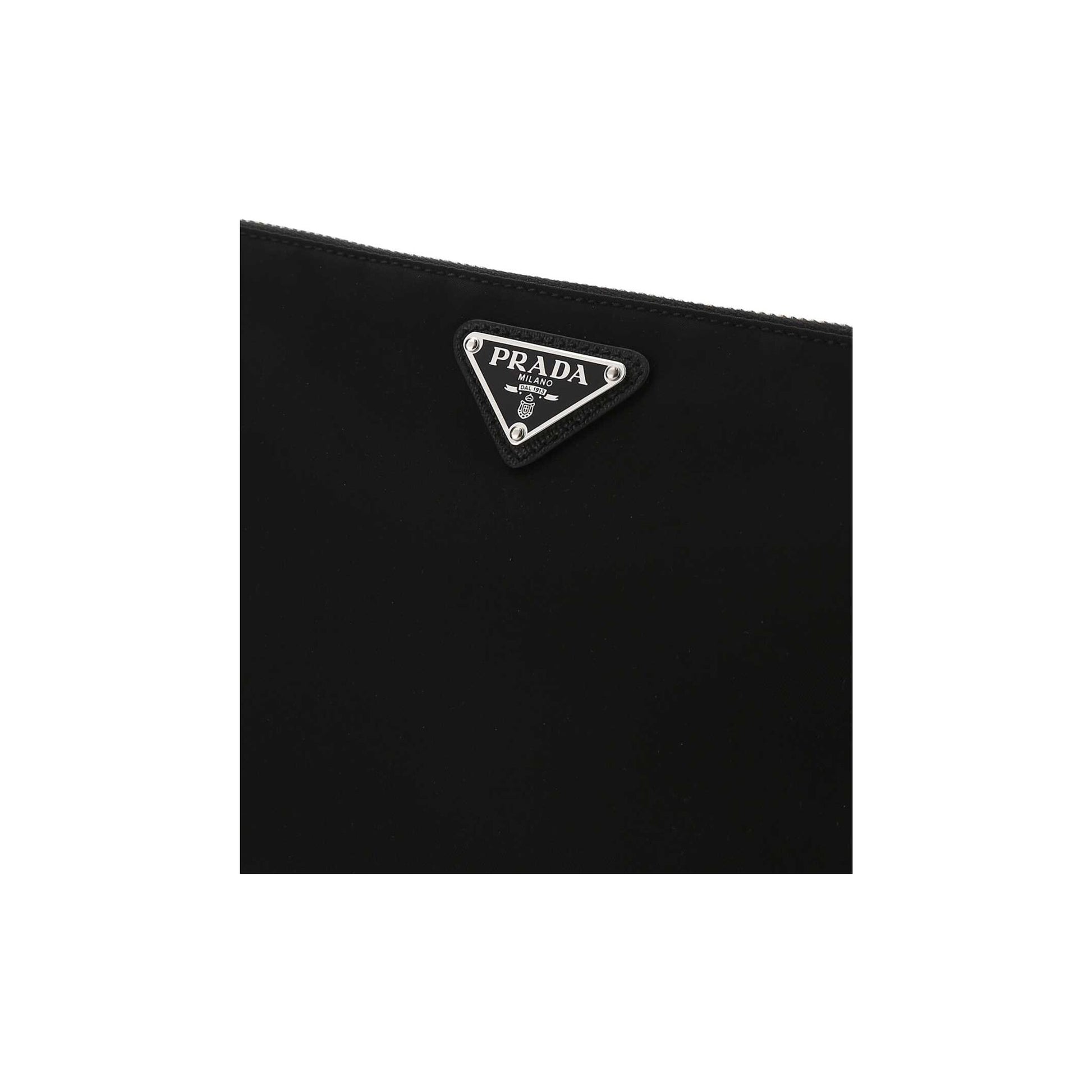Prada Mala de Ombro em Re-Nylon — Preto