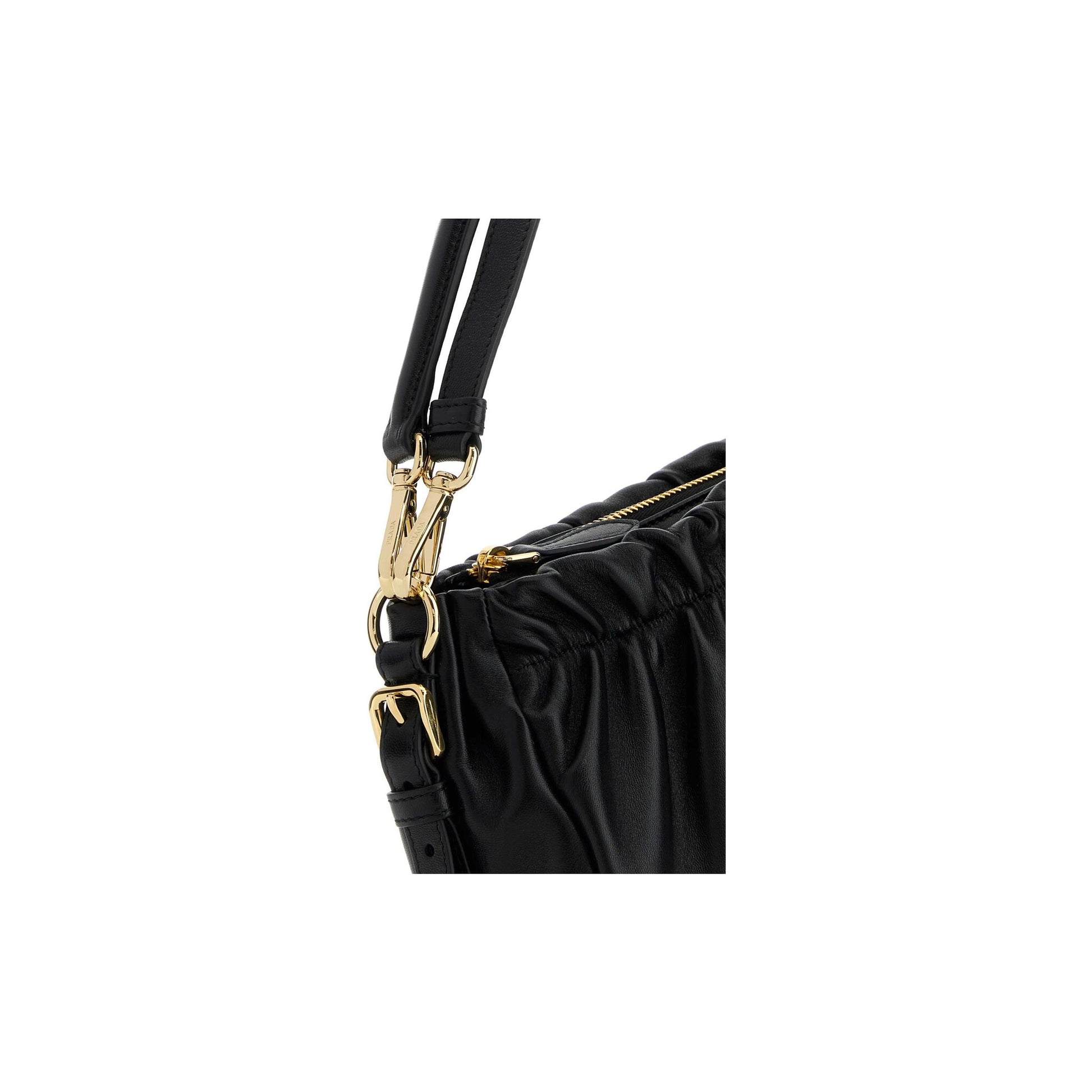 Prada Mala de Mão em Pele Nappa — Preto