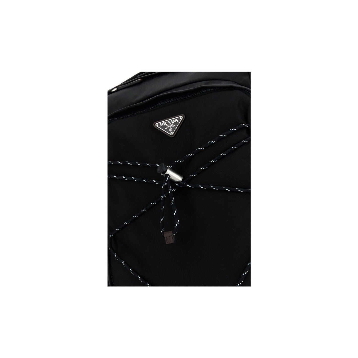 Prada Mochila Speedrock em Lona — Azul-Marinho