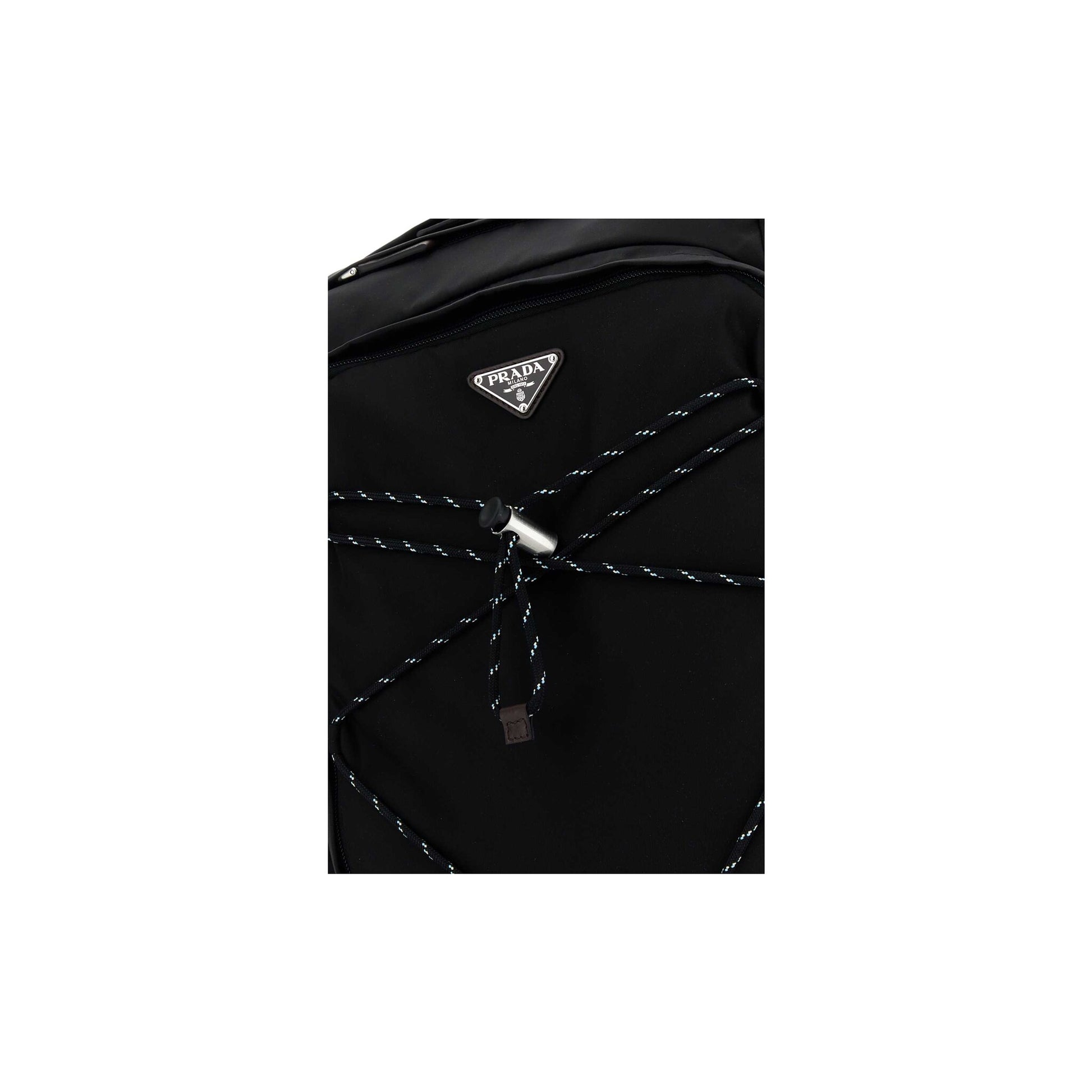 Prada Mochila Speedrock em Lona — Azul-Marinho