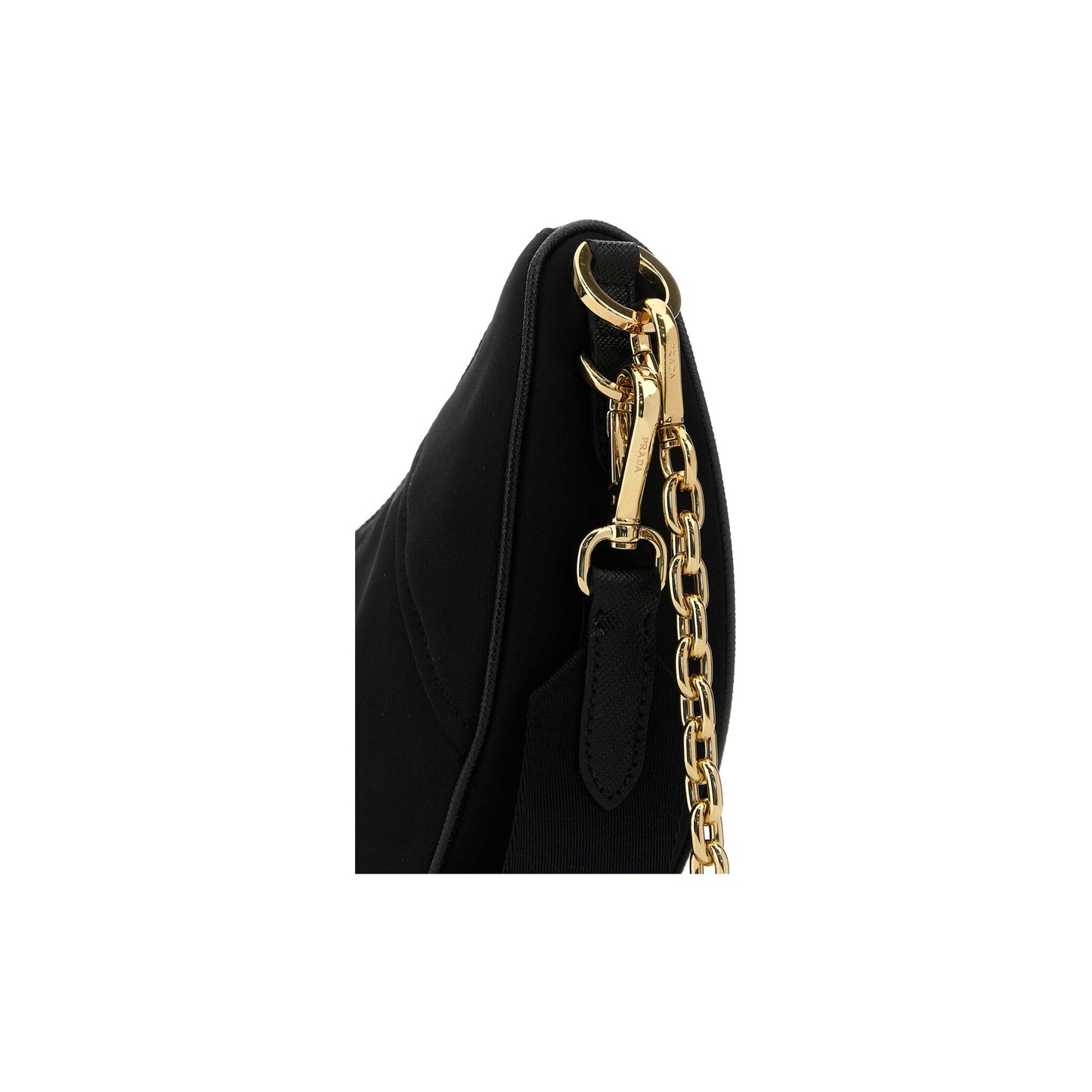 Prada Mala de Ombro em Re-Nylon — Preto