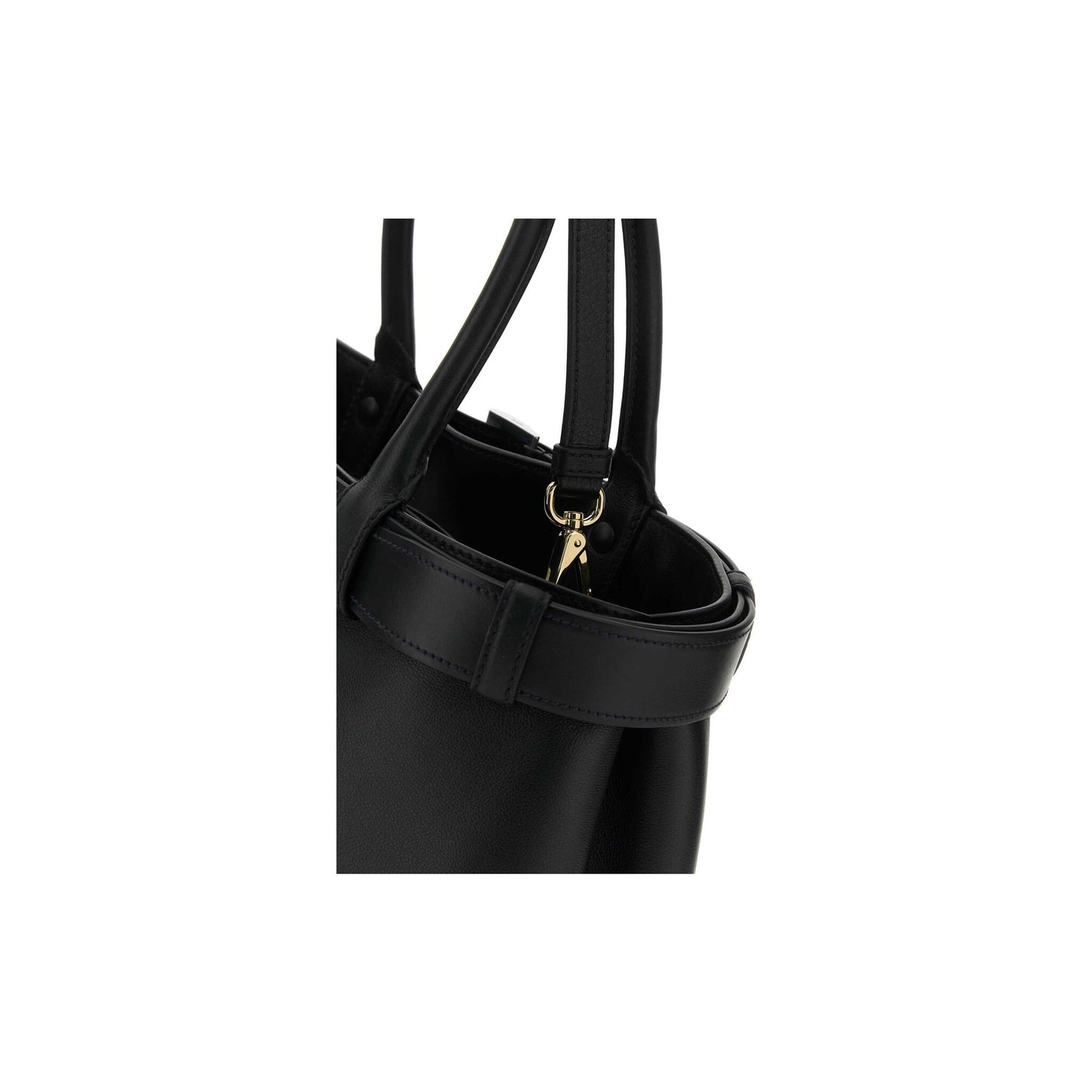 Prada Mala de Mão Grande Buckle em Pele