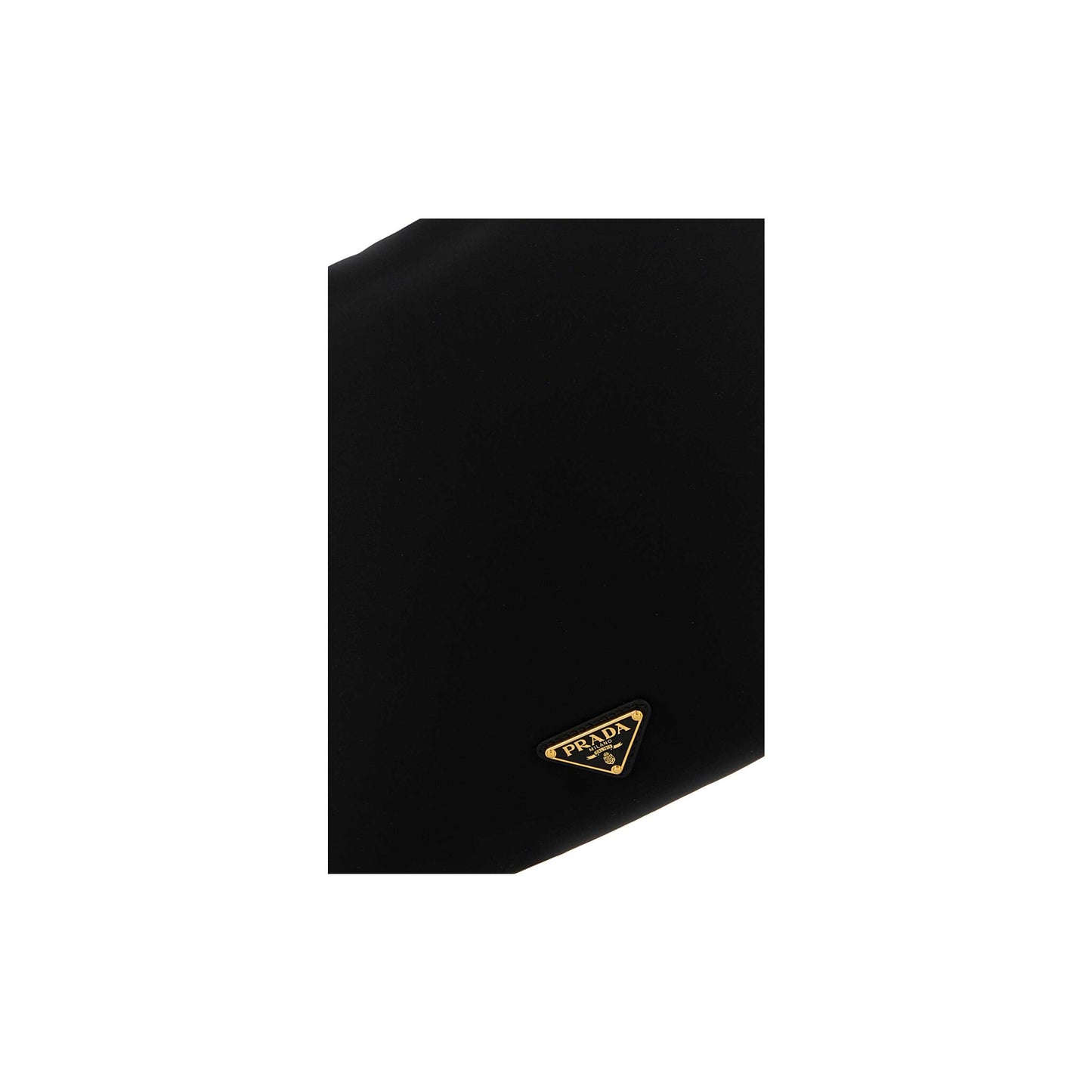 Prada Mala Tote em Lona — Preto