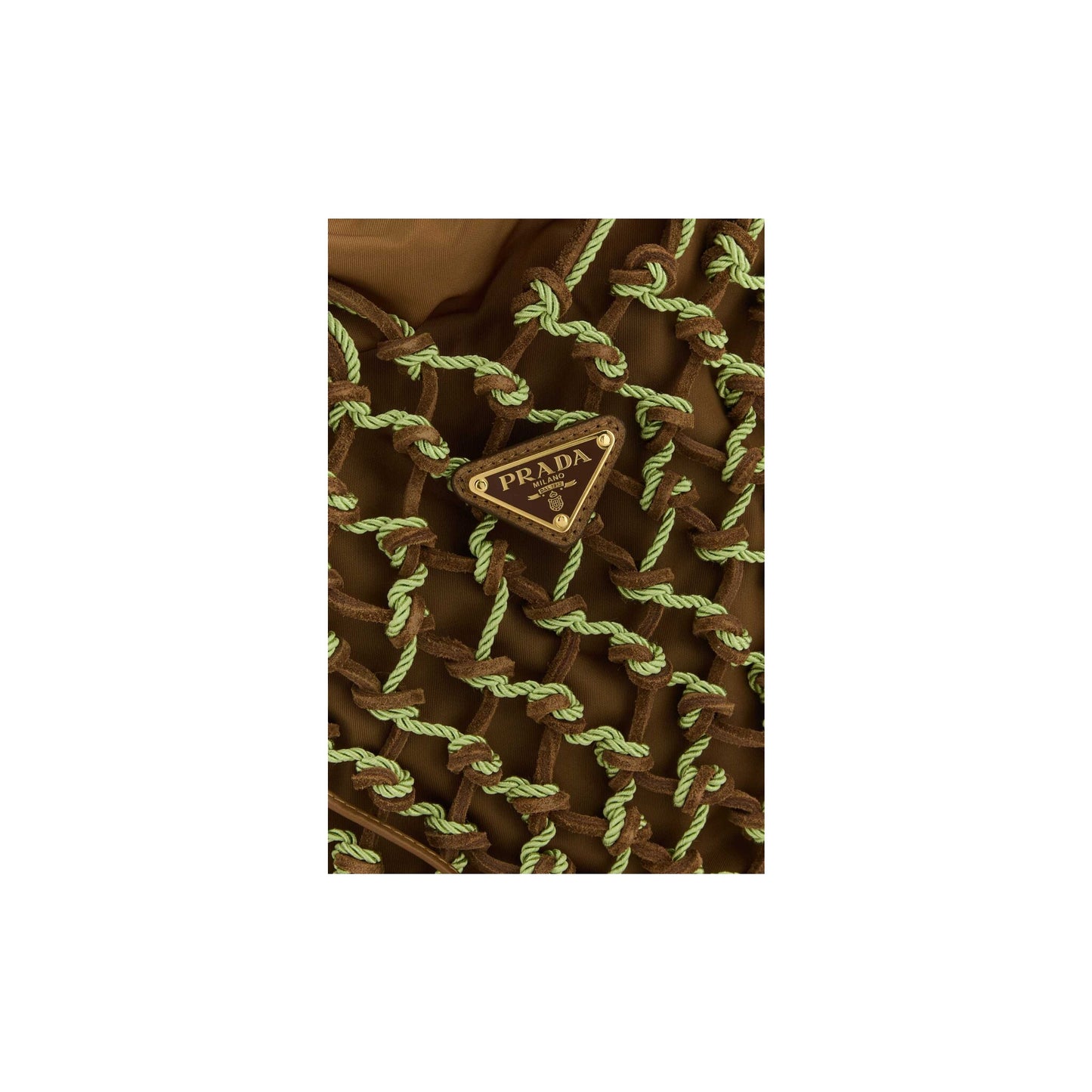 Prada Mala de Mão em Re-Nylon — Cinzento