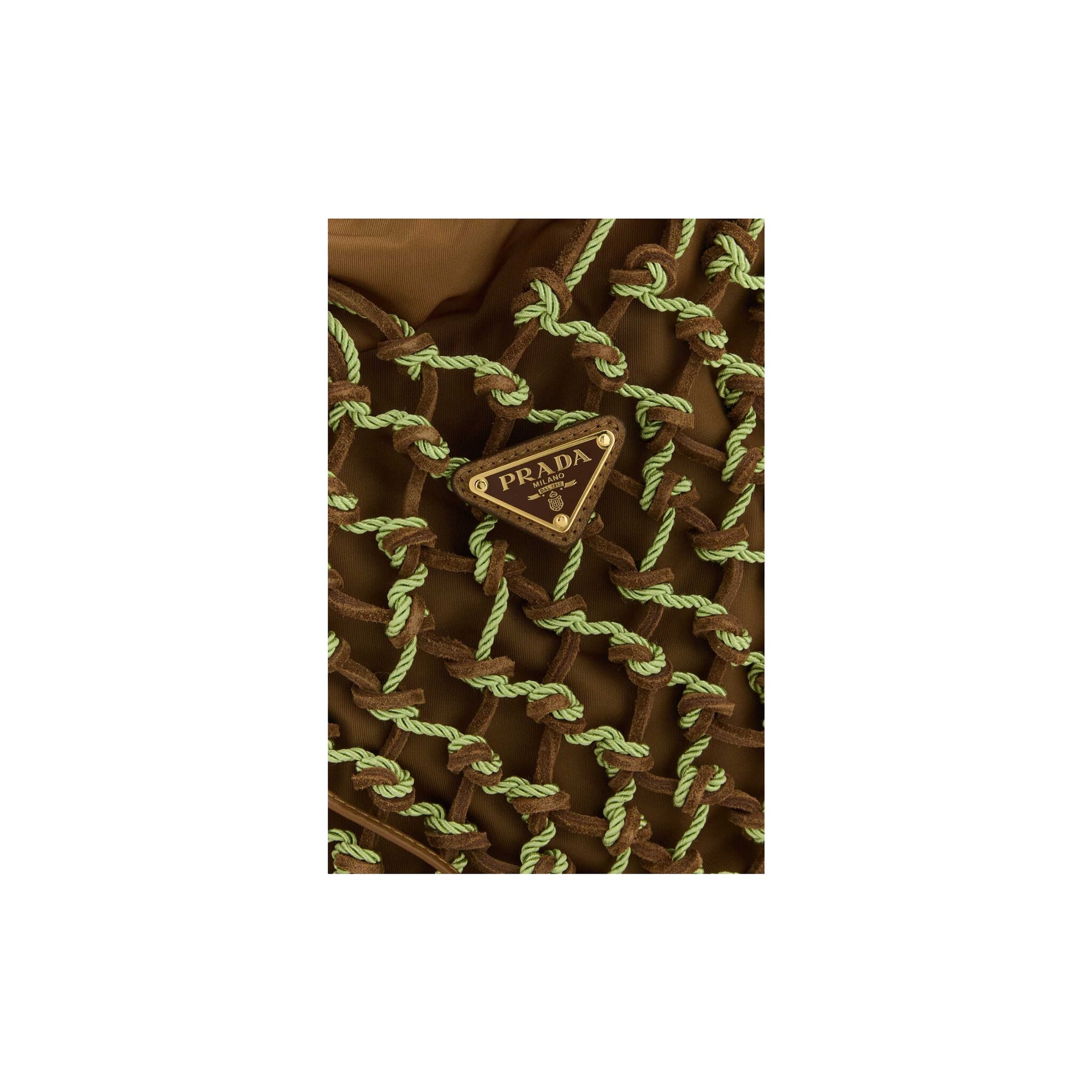 Prada Mala de Mão em Re-Nylon — Cinzento